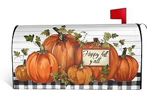Fall Pumpkin Thanksgiving Mailbox Cover Magnetic