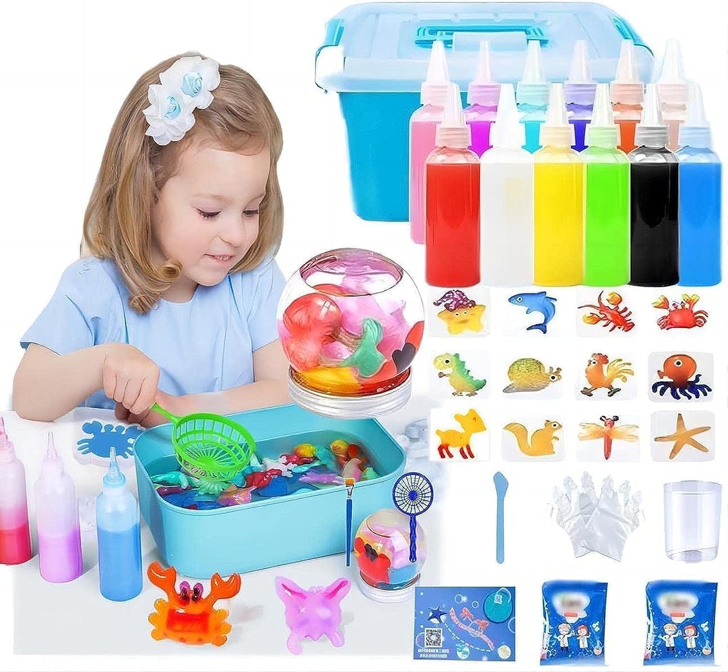 YLMKDE 2023 New Magic Water Elf Beads Toy Set with Box, Creative 3D