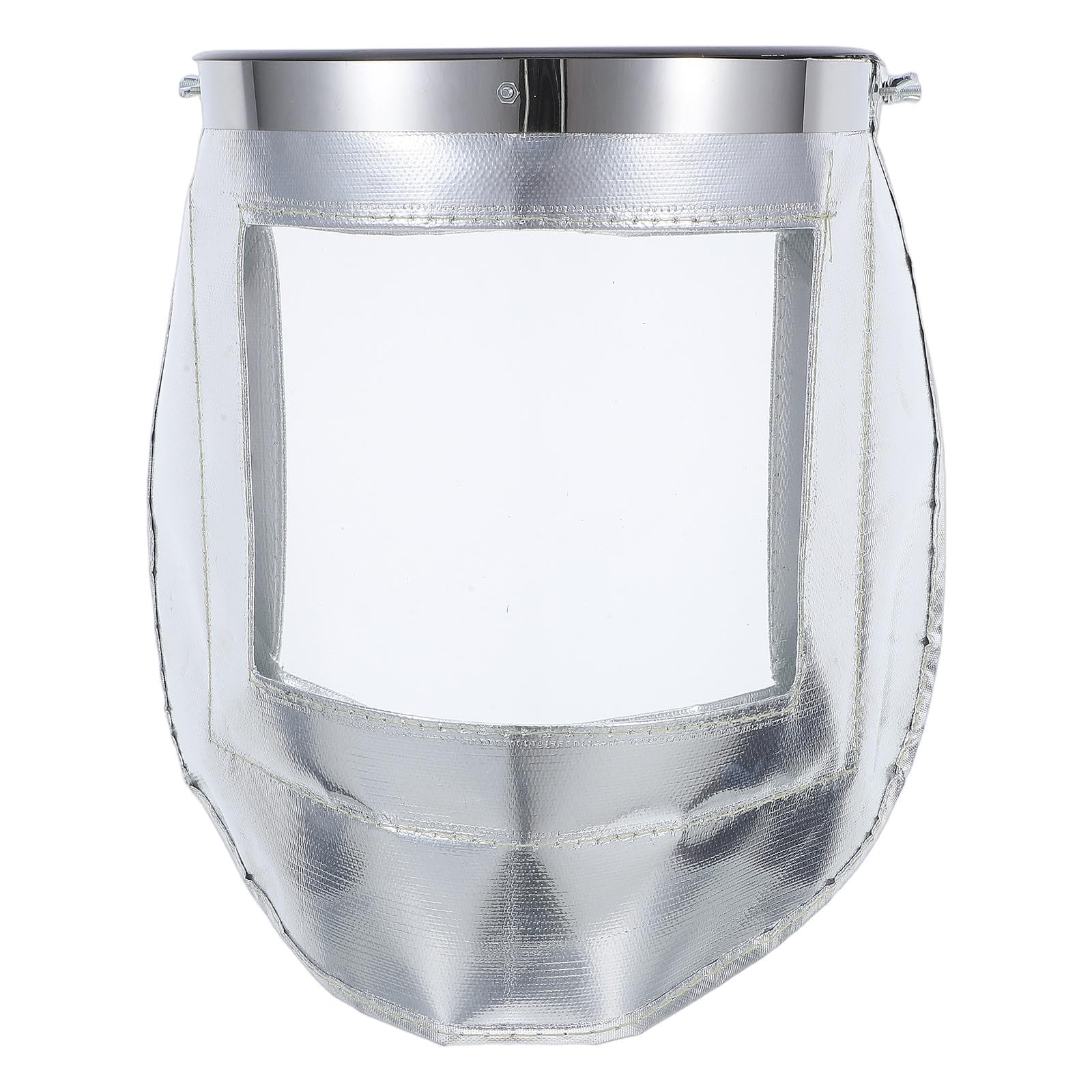 Schweißerschutzschild aus Aluminiumfolie mit Klarem Visier, Silber