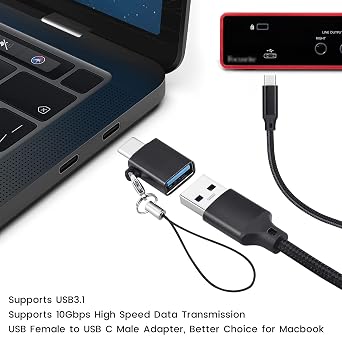 USB C Cable for Focusrite Scarlett Solo 3rd 4th Gen, Scarlett 2i2 4th Gen