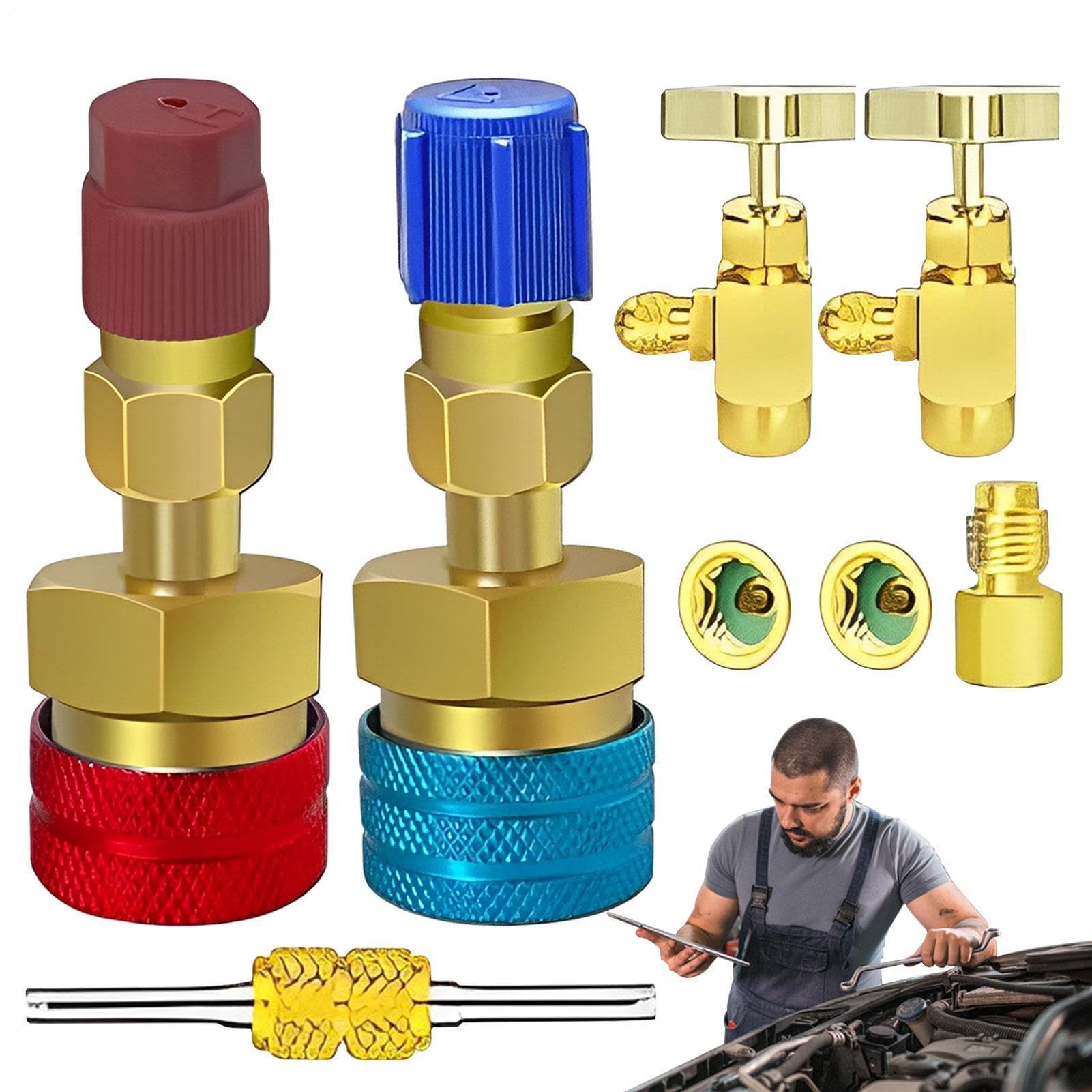 Raccord r134a de haute précision en laiton massif pour accessoires de réfrigérant AC