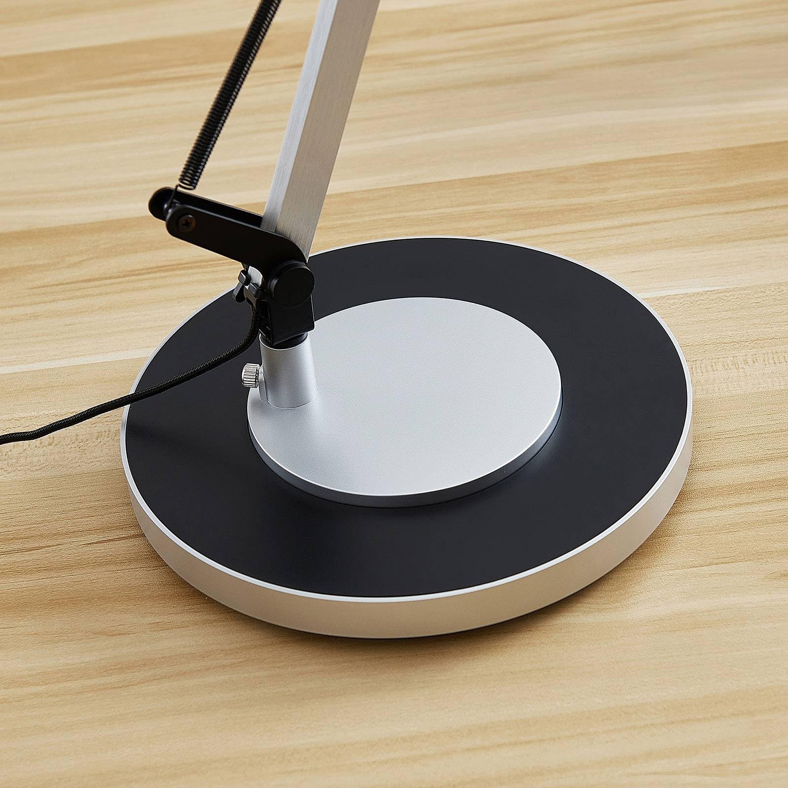 Lindby Lampada da tavolo LED dimmerabile (Moderno) colore Grigio, in Metallo ad es. Studio & Ufficio lampadina inclusa lampada scrivania a