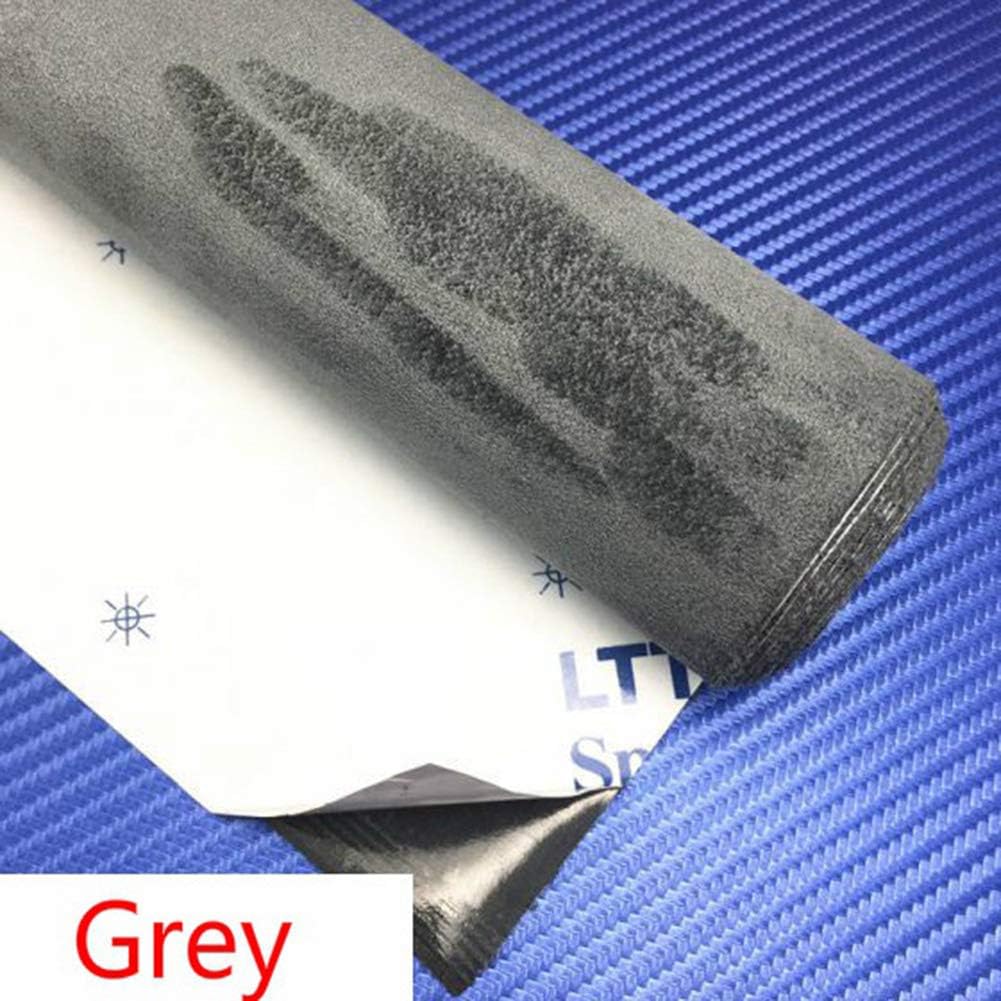 Tong Gu Self Adhesive Faux Suede Fabric Wrap Film Sticker Stretch DIY Craft (Gray, 59 x 19.7 inch)