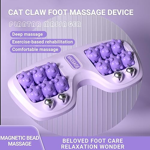 Miniatura 4 de Masaje de rodillo de pie para fascitis plantar, terapia portátil de rodillos para pies para circulación y alivio del dolor, reflexología y