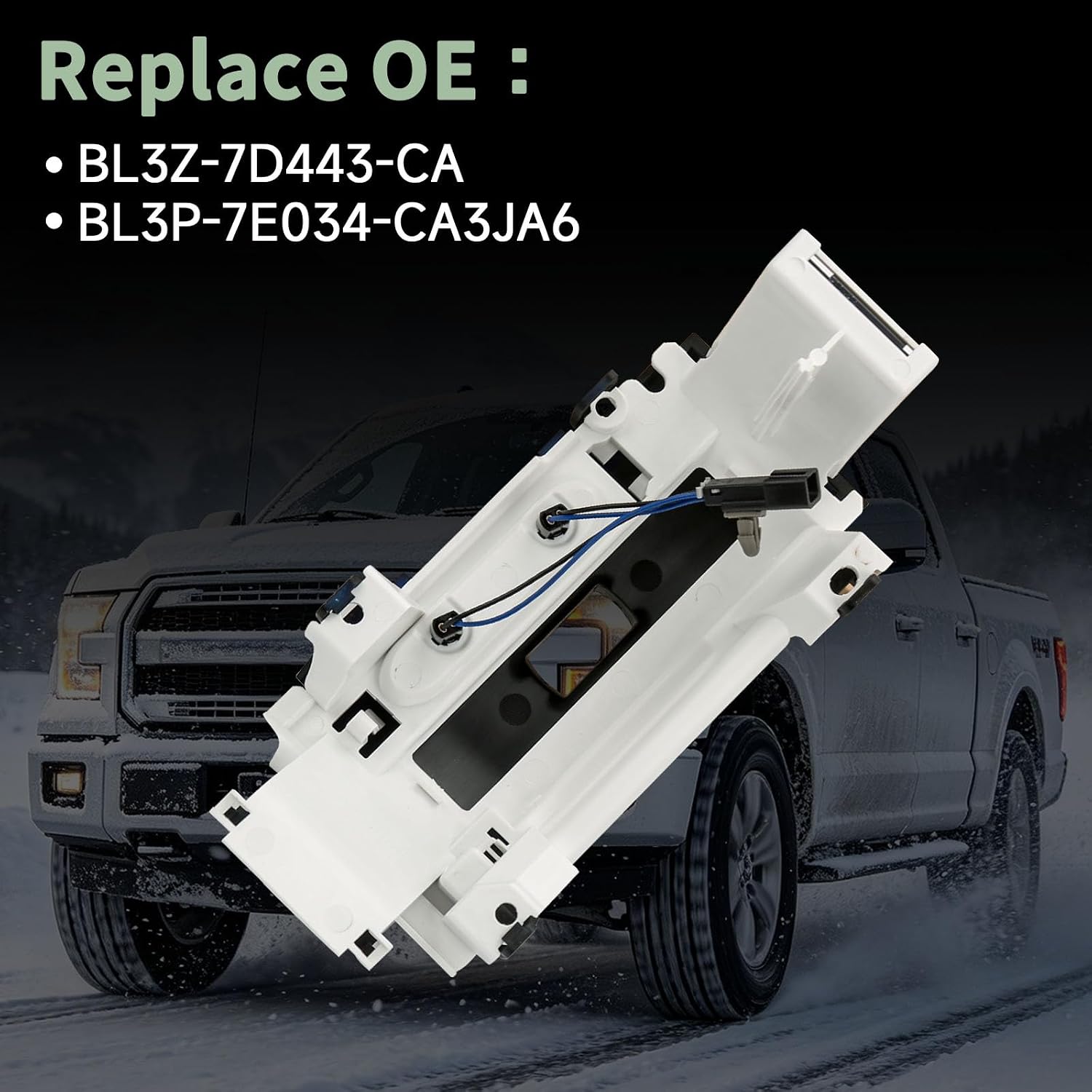 BL3Z-7D443-CA Console Gear Selector Cover Compatible with 2011-2014 Ford F150 SVT Raptor, Automatic Transmission Shift Indicator Bezel Panel
