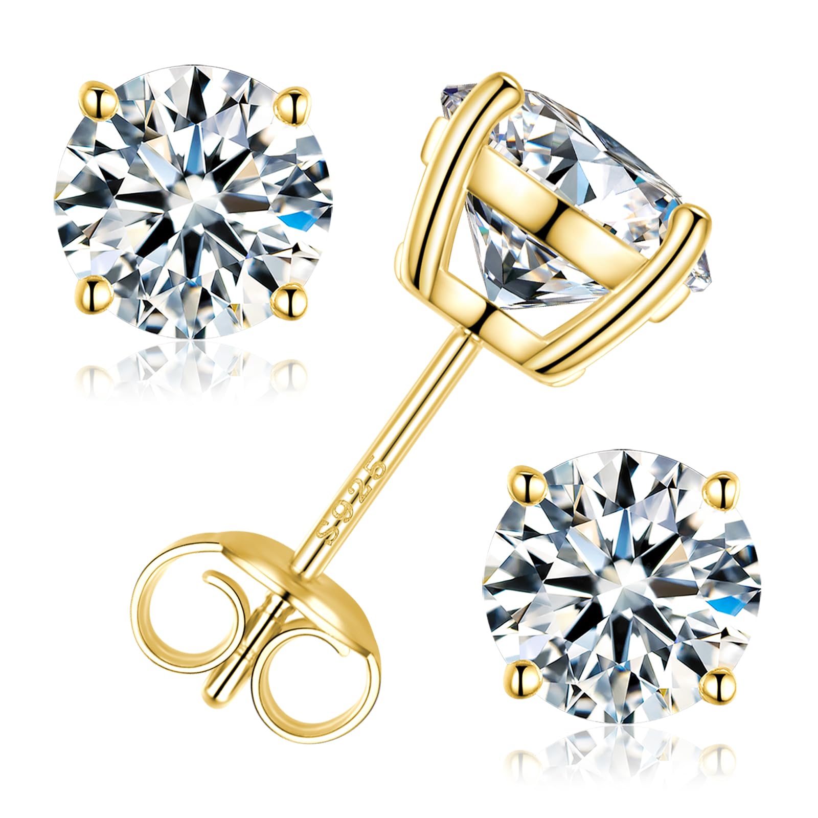 Moissanite Stud Earrings