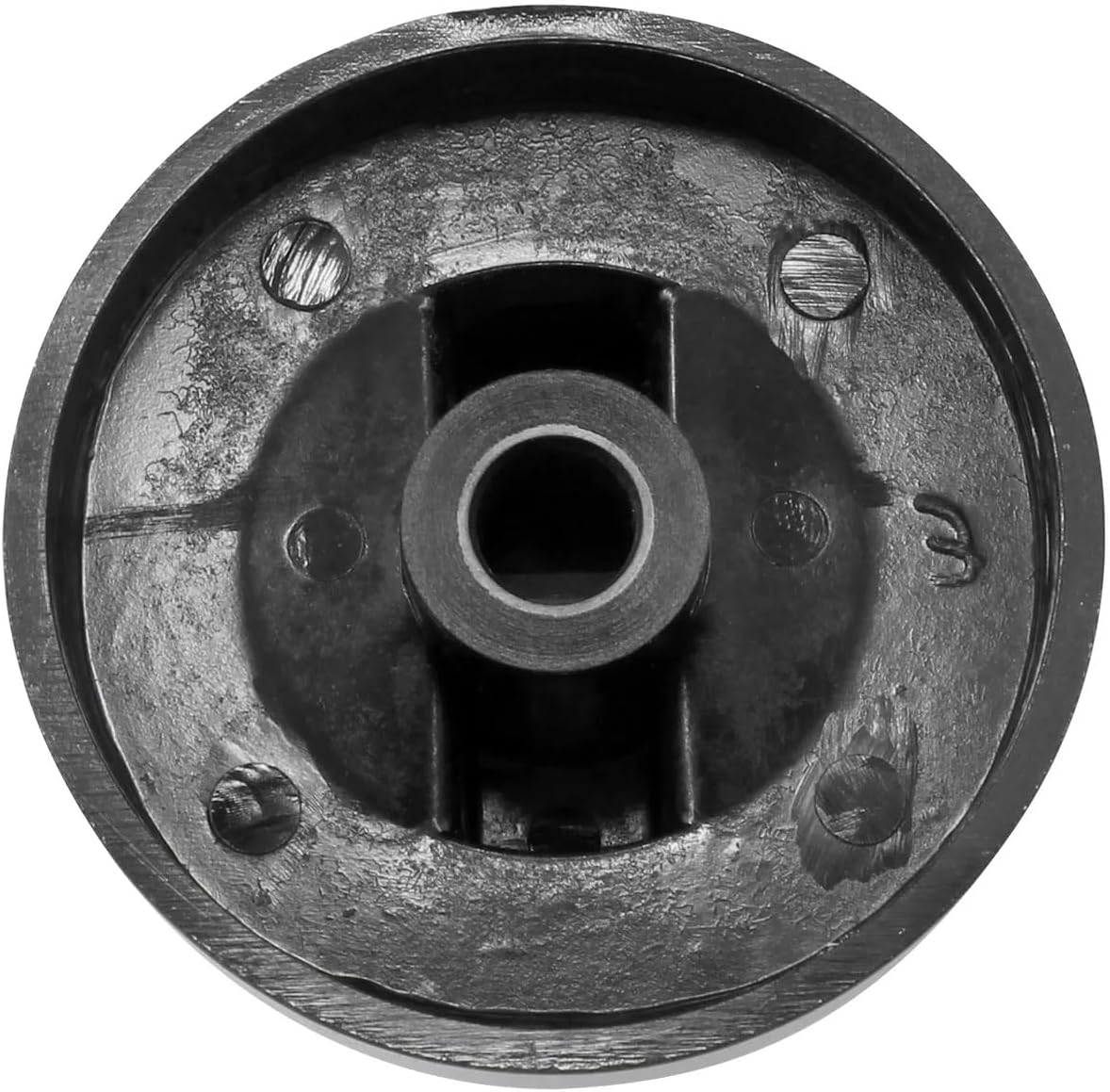 5pcs Commercial Kitchen Gas Cooking Stove Cooker Parts 10mm Stem Black Knob Catering Cooktop Round Rotary Switch Accessories 10 x 8mm