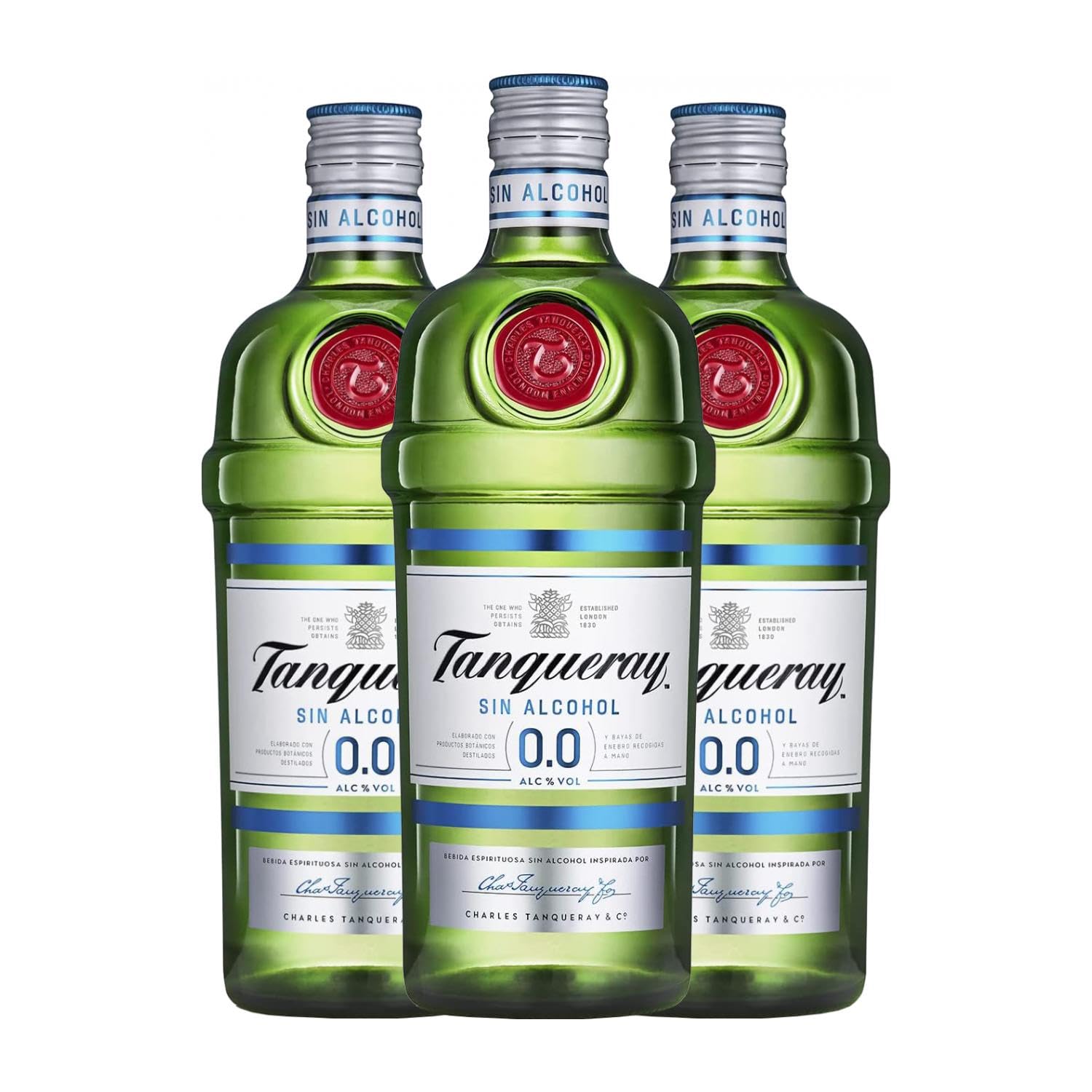 Tanqueray Ginebra 0.0 Sin alcohol 70 cl Caja de 3 Botellas