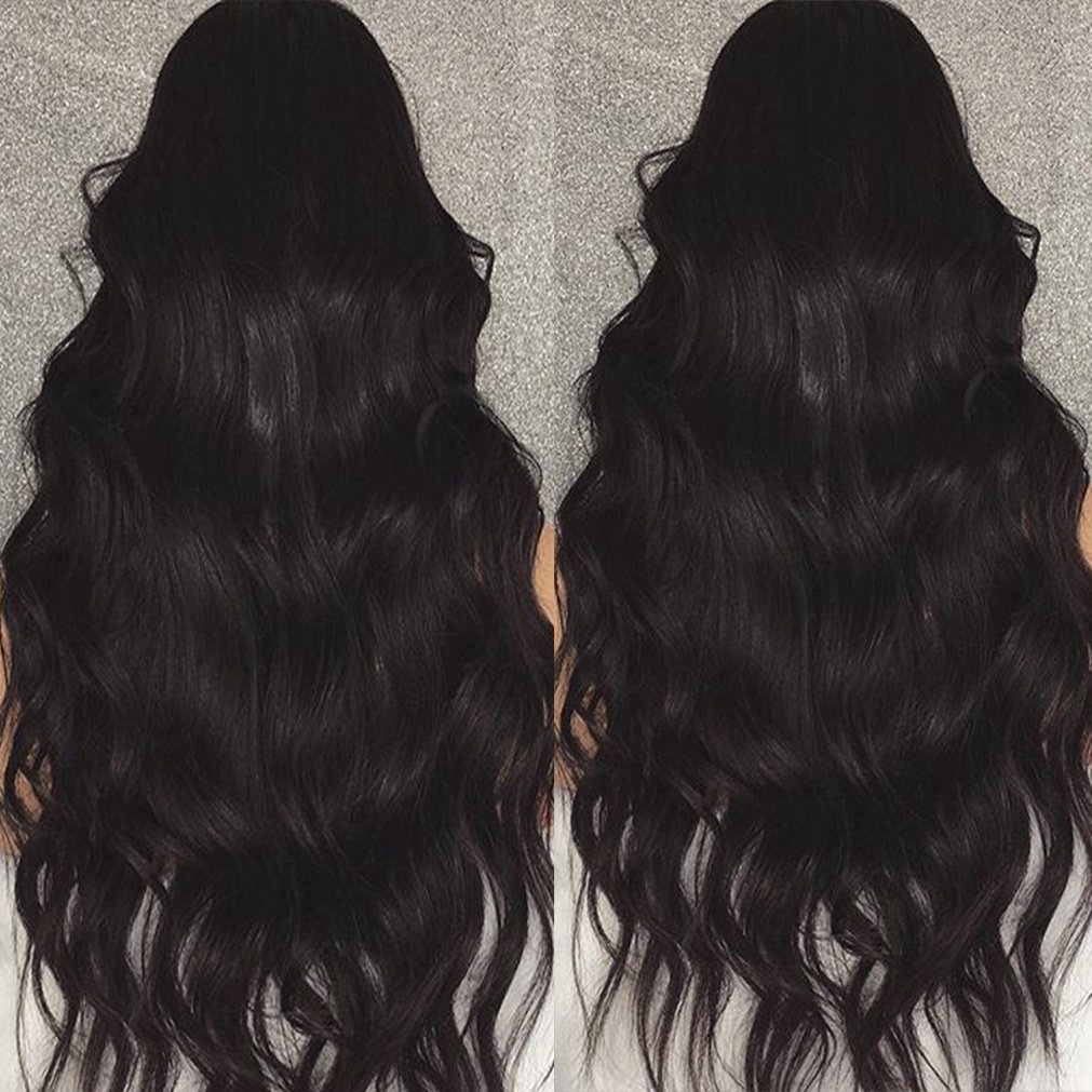 Glueless 360 Lace Frontal Wig Pre Plucked 180% Density Body Wave 360 Lace Wig Human Hair with Baby Hair Full Lace Wig with Natural Hairline (26" 180% Density, Glueless Full lace wig)