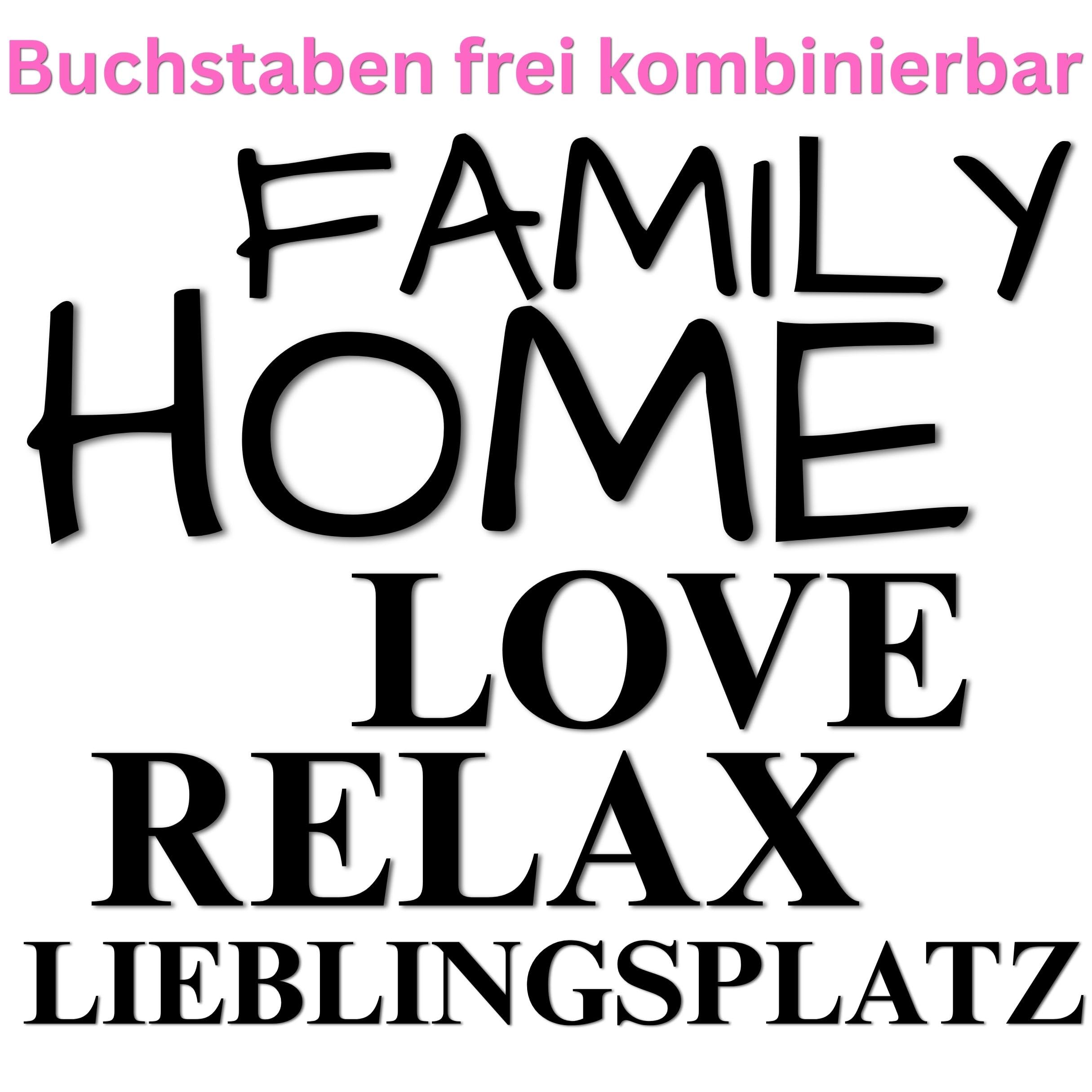 Schwarze Holzbuchstaben zur Wanddekoration – 10cm / 15cm / 20cm – 3 mm stark – Deko-Buchstaben aus Holz – Wanddeko Schriftzug – Alphabet Deko – modern & vielseitig (Großes A)