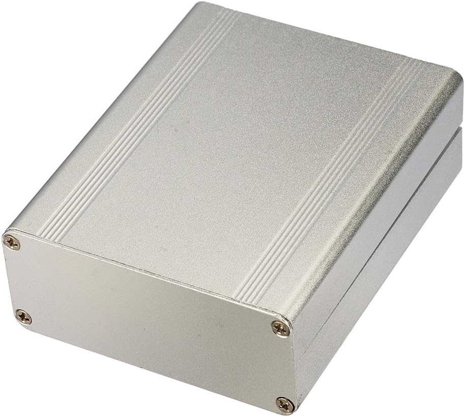 Extruded Silver Aluminum Project Box Aluminum Enclosure for Electronic DIY 1.503.464.33 Inch (HWL)