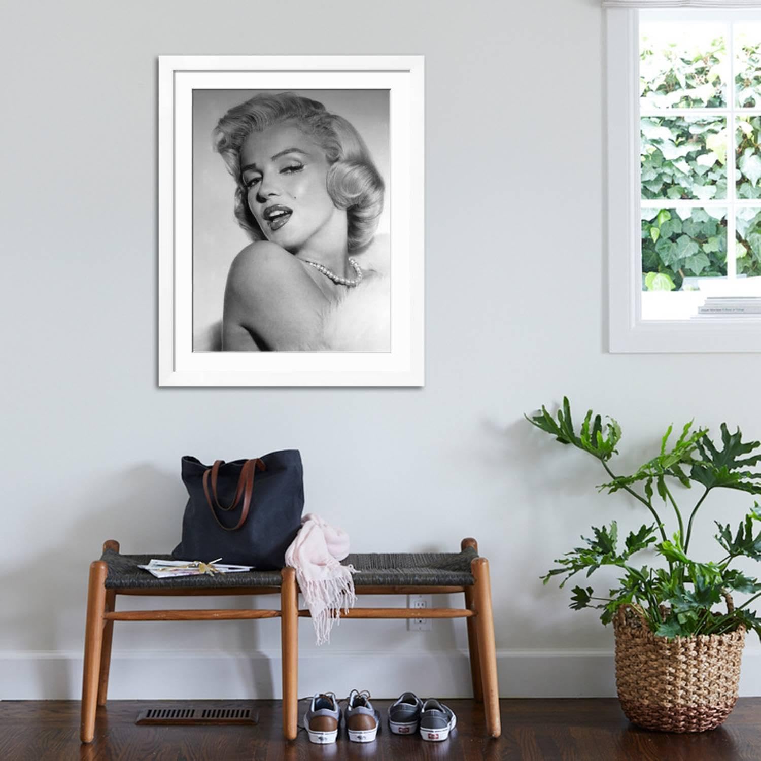 Amazon.com: ART.COM Wall Photo Marilyn Monroe, Mid 1950s on White