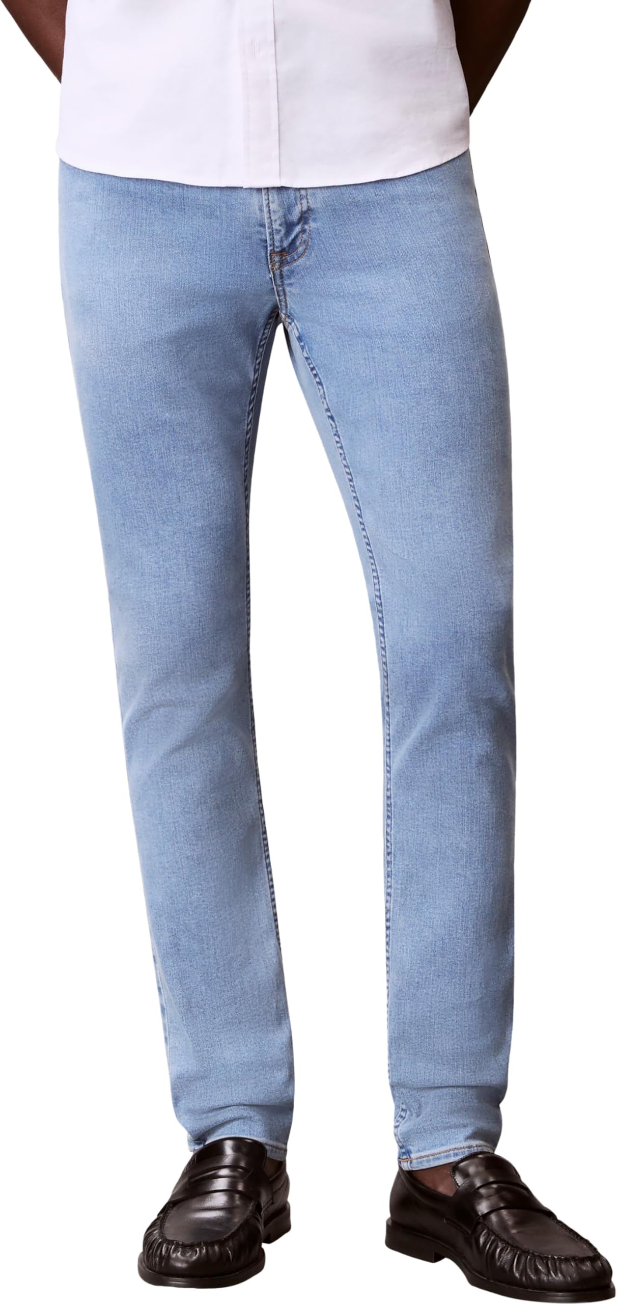 Calvin Klein - Skinny Adam Lt Stone Jean Lv04rf936g, Jeans Uomo