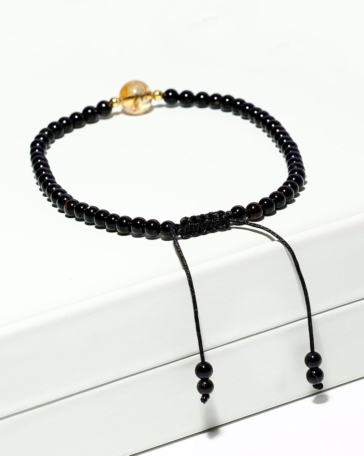 4mm Crystals with Citrine Beaded Anklet Spiritual Gemstones Energy Ankle Bracelets for Women Beach Foot Jewelry - Image 5