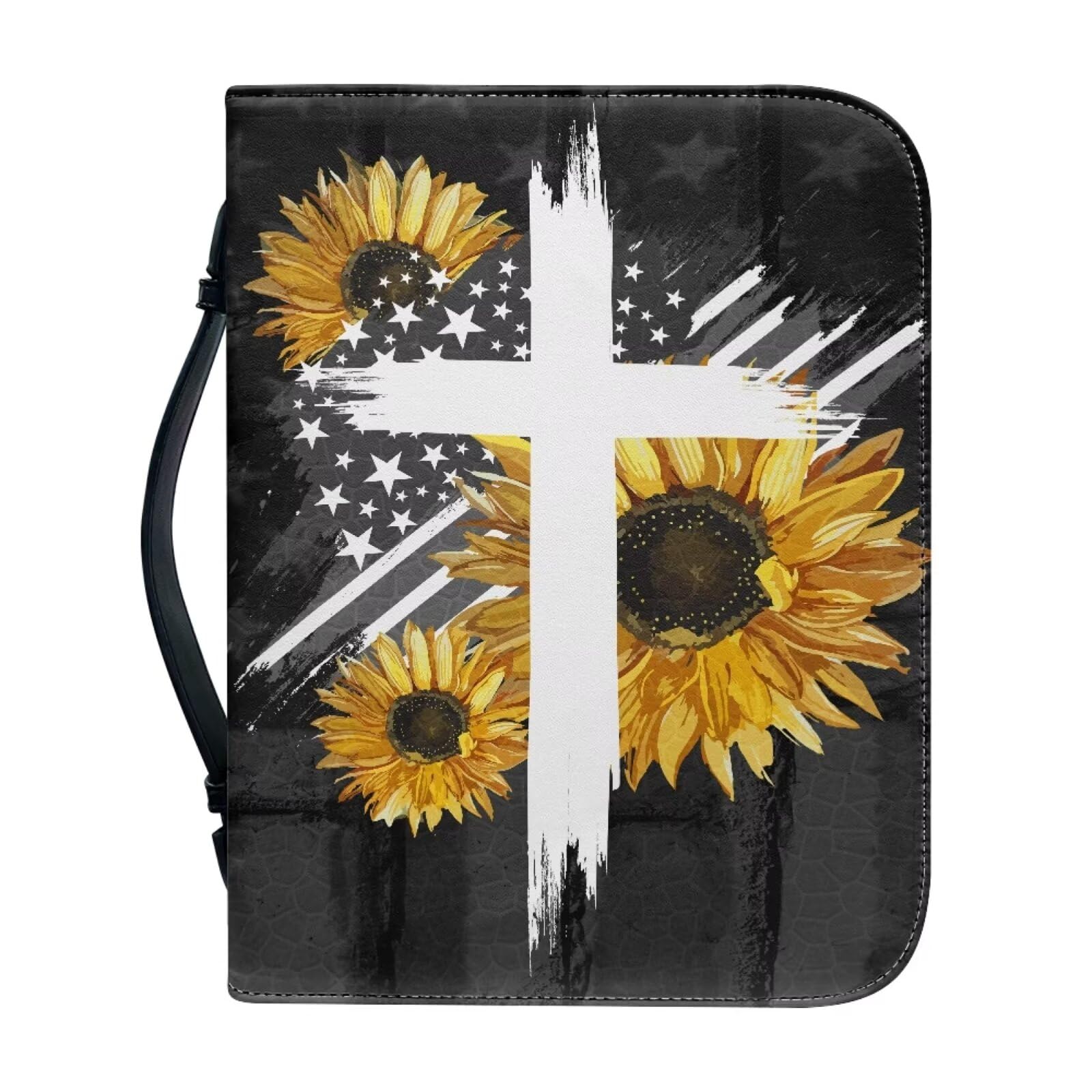 Bible Cover Case for Men Women Bible Case Large Waterproof Bible Protective with Handle and Patriotic Christmas Gifts Holy Bible Bag โ image 1