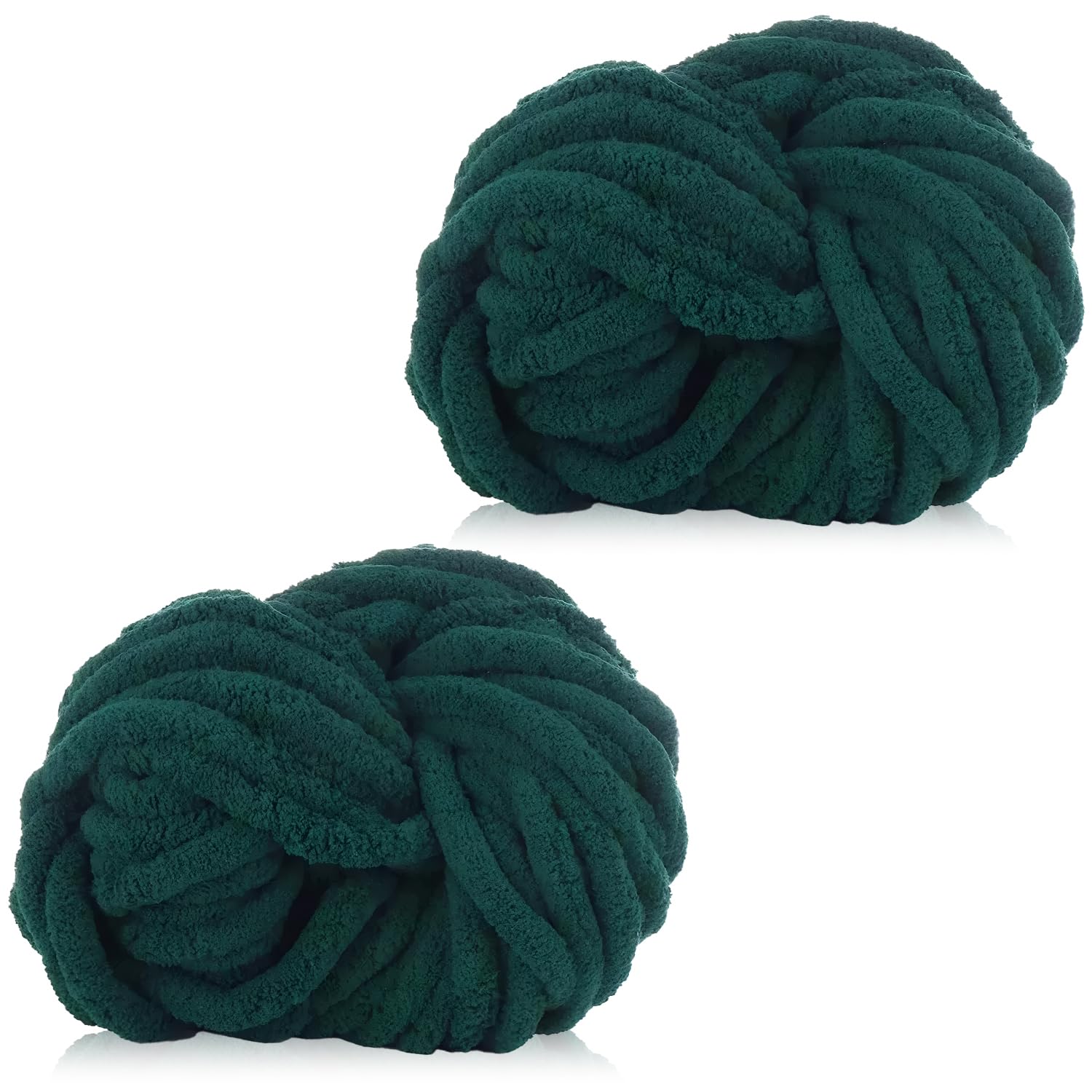 Chunky Knitting Wool 250g×2,Chenille Yarn for Crocheting&Knitting,Chunky Yarn for Crochet,Thick Wool for Blanket,Cushion,Pet Beds,Bags,Hats,Scarves