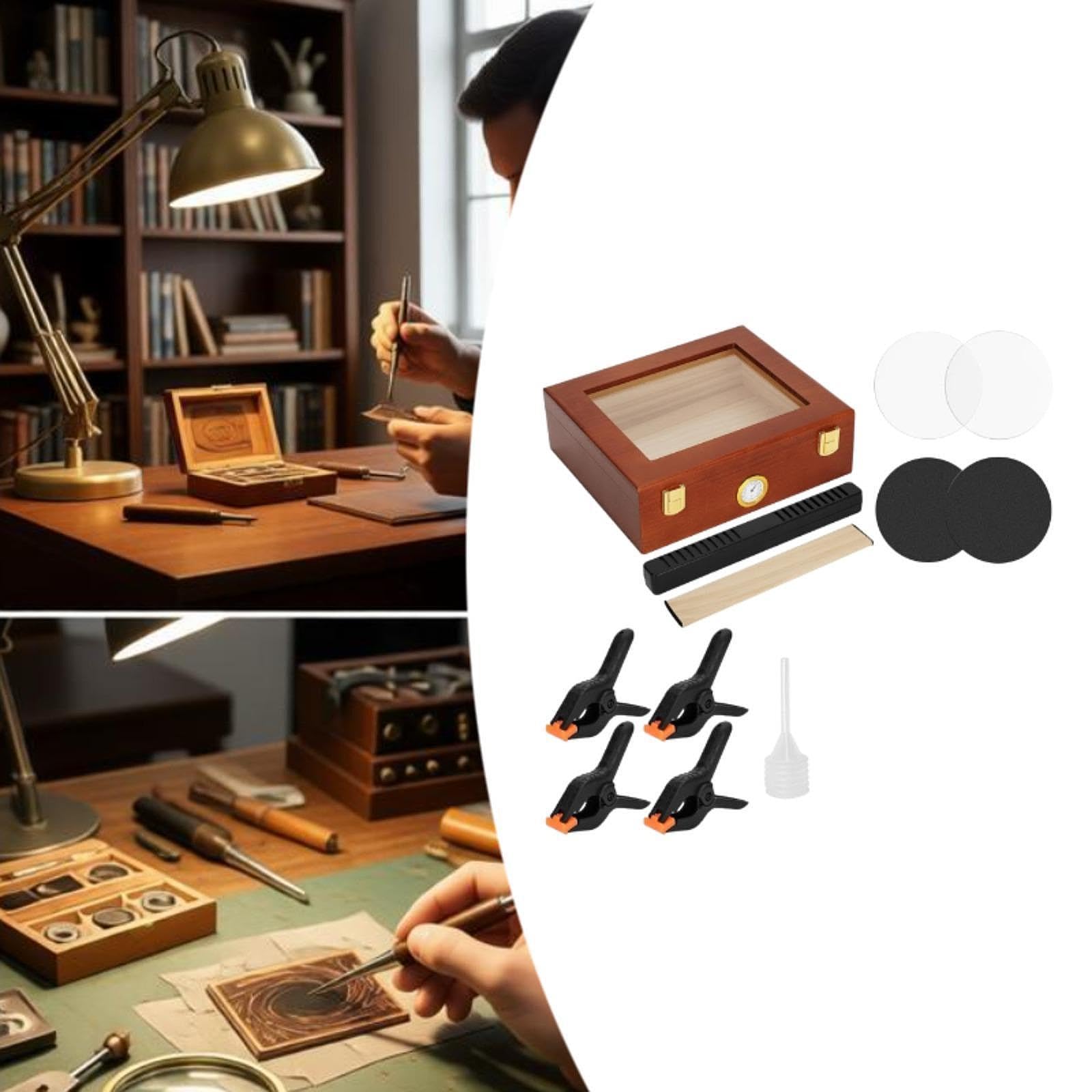 MagiDeal Kit de planage de cartes - Kit de nettoyage, de polissage et de restauration polyvalent et facile à utiliser pour cartes de sport
