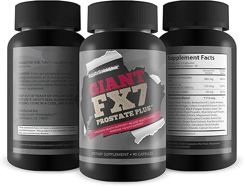 Miniatura 4 de Giant FX7 Prostate Plus - Suplementos de próstata para apoyo de próstata y apoyo al flujo sanguíneo - Apoya la energía y la resistencia - Promueve