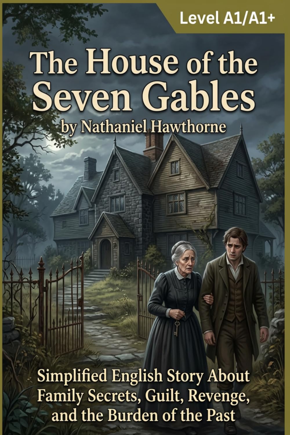 The House of the Seven Gables by Nathaniel Hawthorne (Level A1/A1+): Simplified English Story About Family Secrets, Guilt, Revenge, and the Burden of the Past