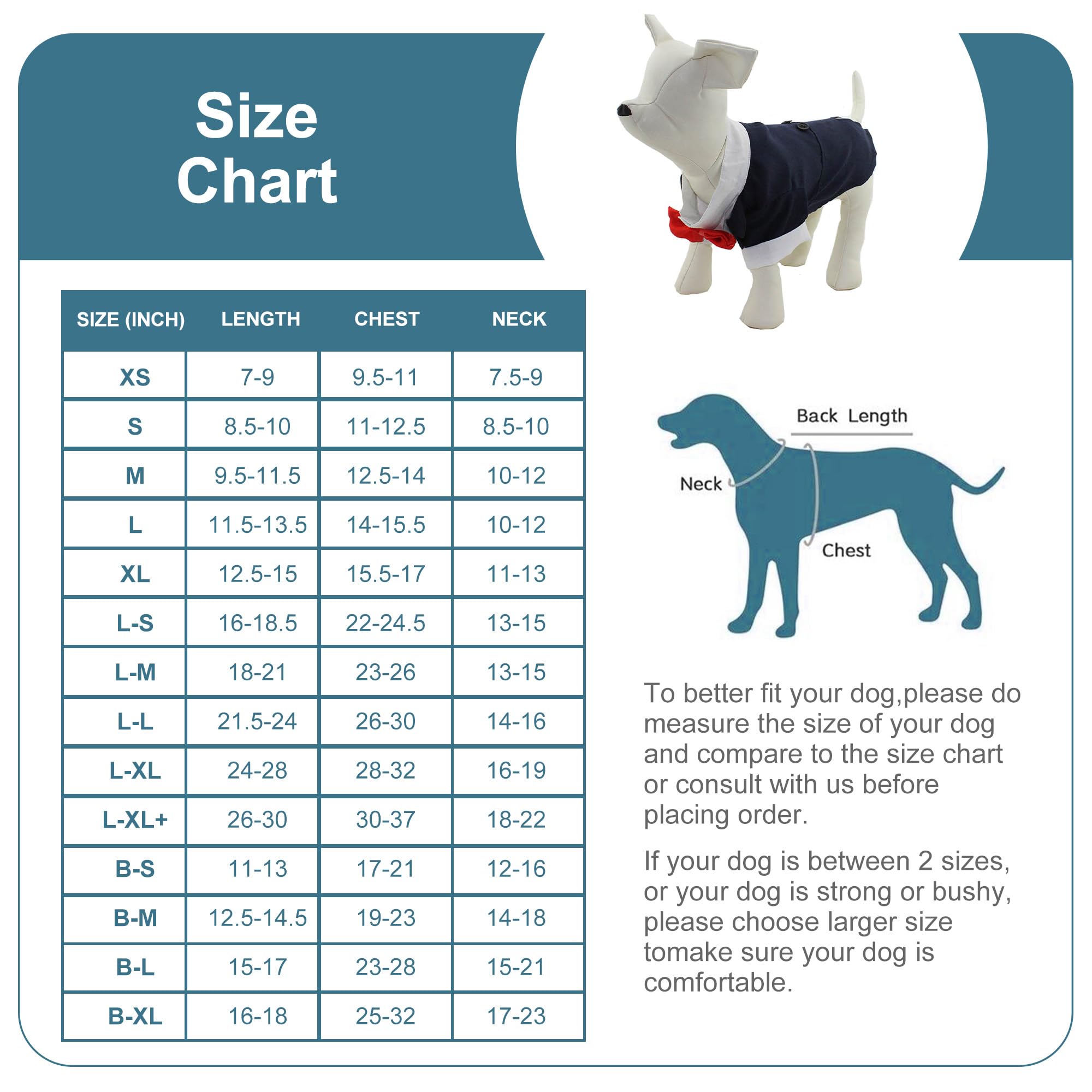 Lovelonglong Pet Costume Dog Suit Formal Tuxedo with Black Bow Tie for Medium Dogs Husky Clothing Gray L-M - Image 2