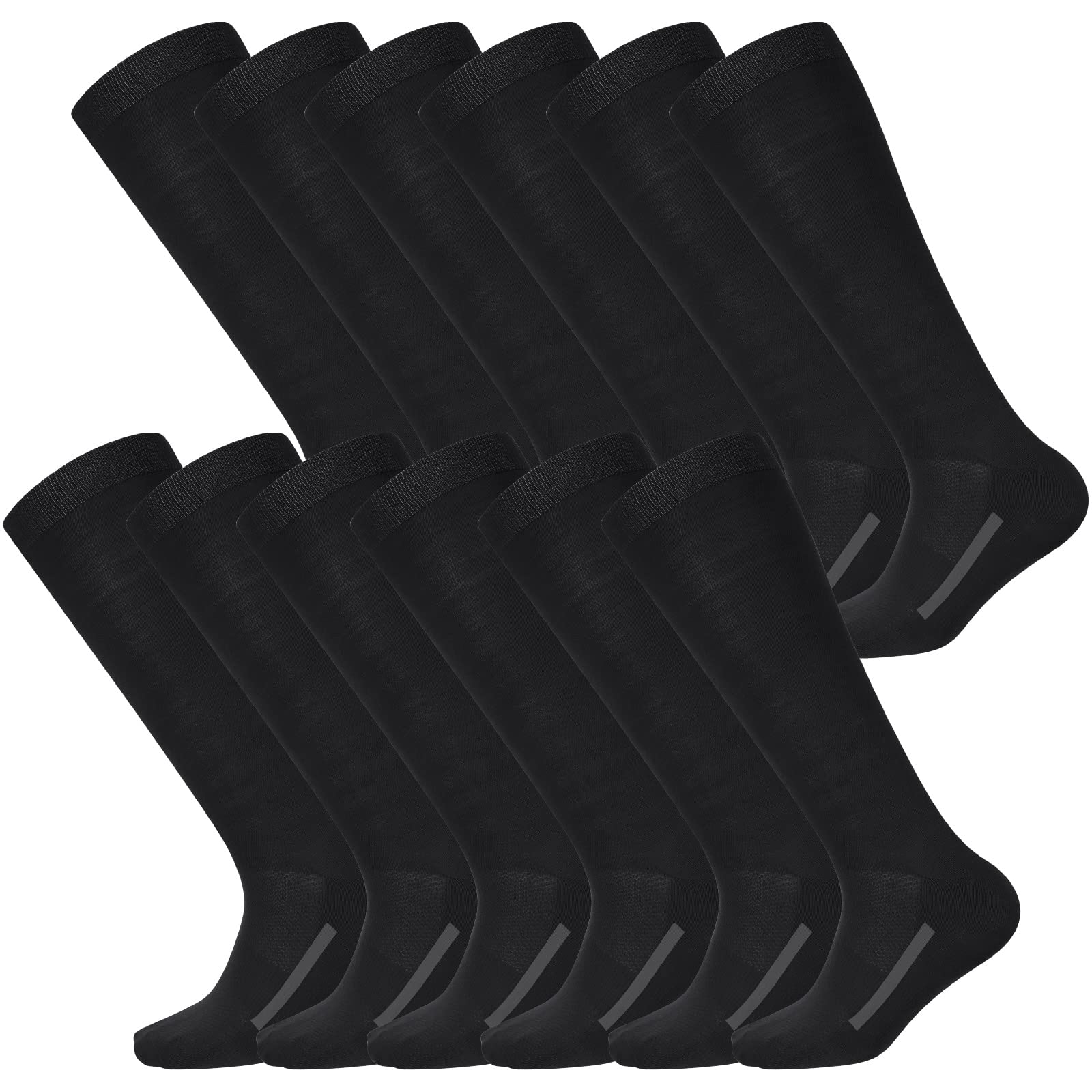 Haysandy 12 Pairs Youth Football Socks Bulk Softball Soccer