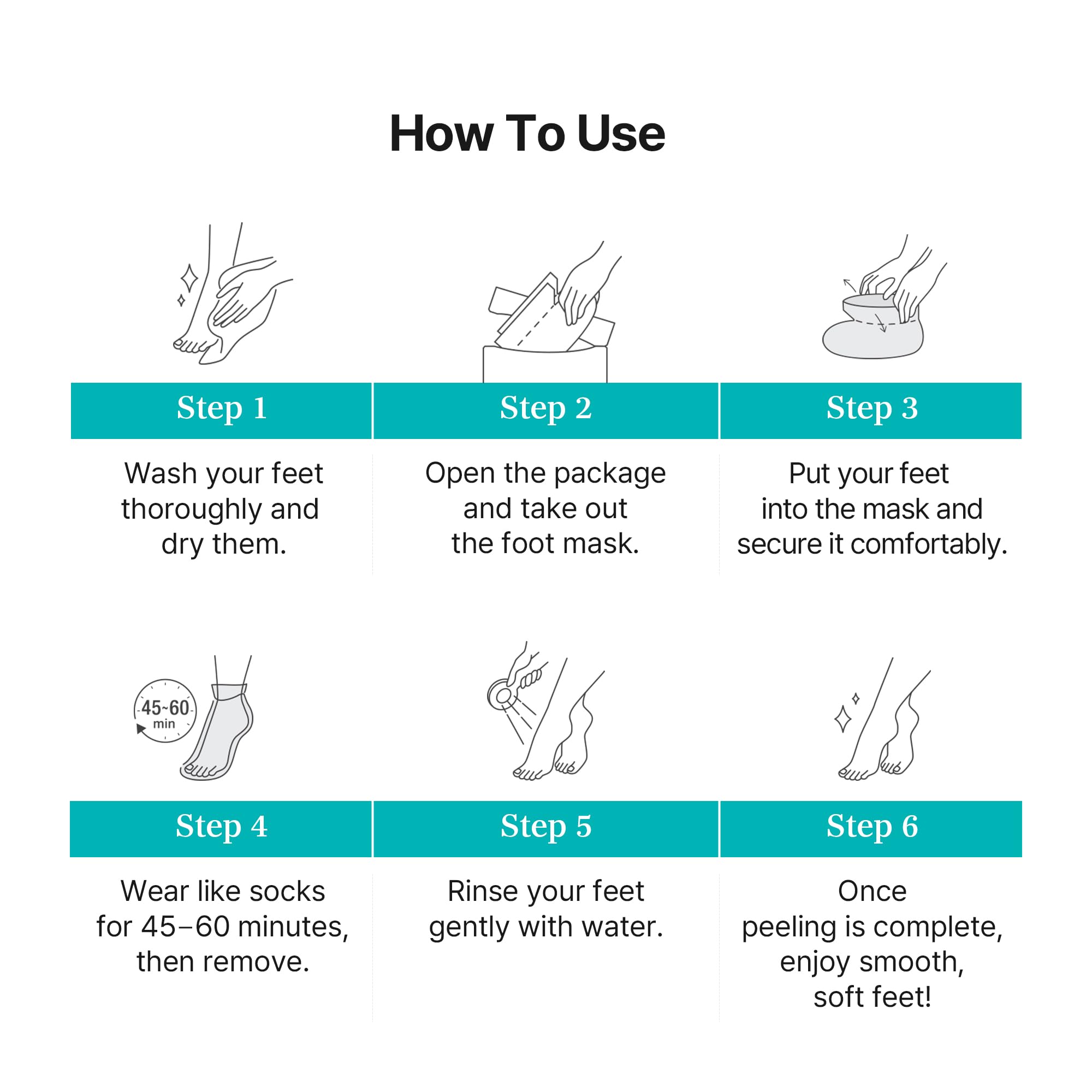 Ariul Smooth & Pure Softening Foot Peeling Mask Sheet 2 pairs - Çorap Tipi Deri Yumuşatan Ayak Peeling Maskesi 2 çift