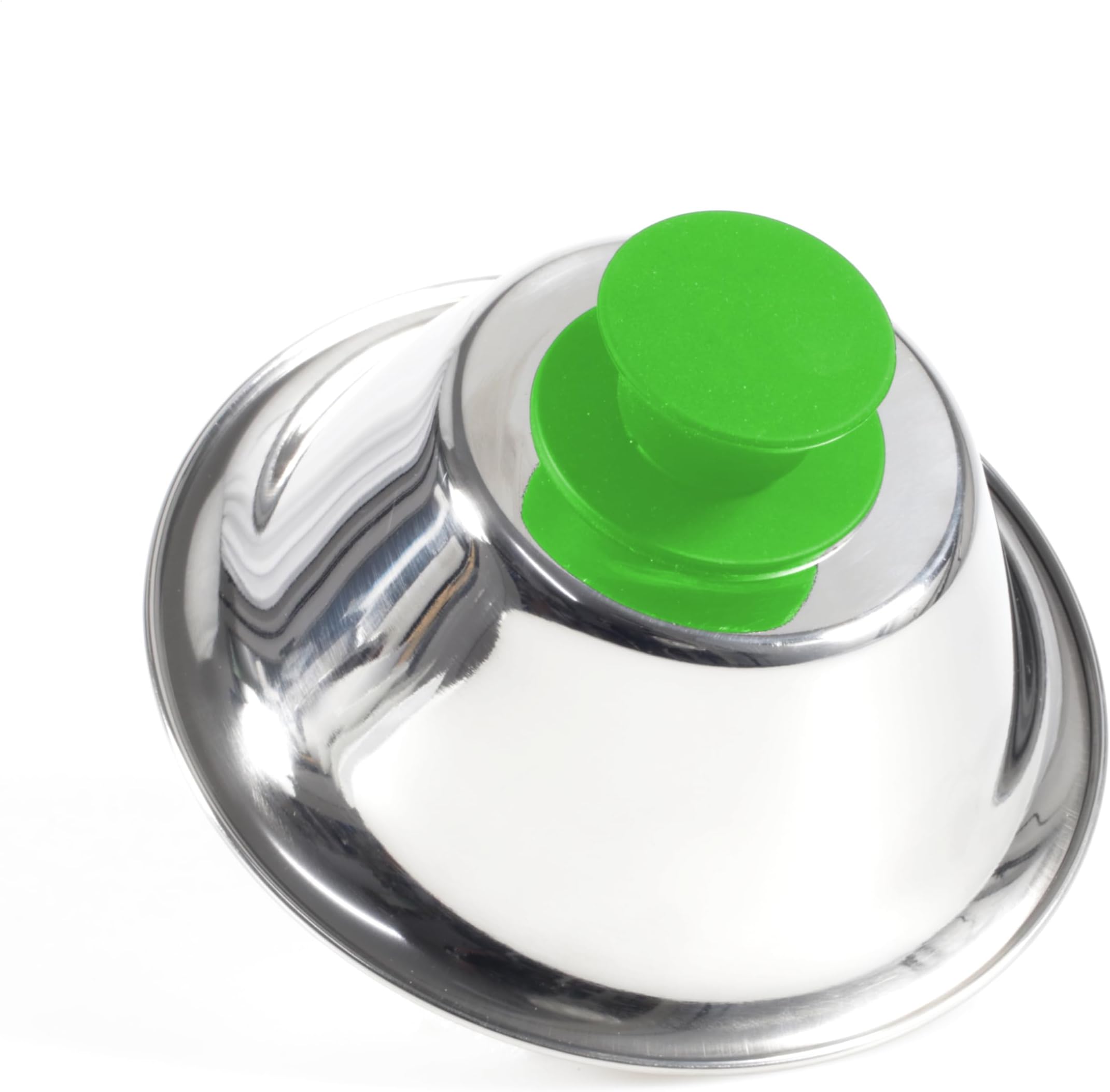 Kerafactum Burger Bell Burger Bell Green Cloche Cover for Grilling and Melting Cheeseburger Burger Cover for Hamburger Steaks Makes Cheese Melting Stainless Steel Plancha Accessories