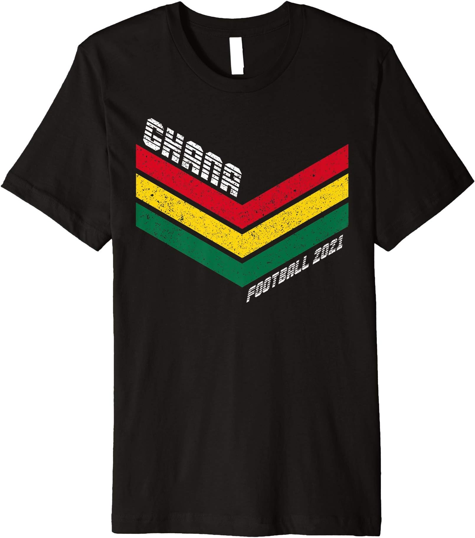 Ghana Football Jersey 2021 Ghana Soccer Premium T-Shirt