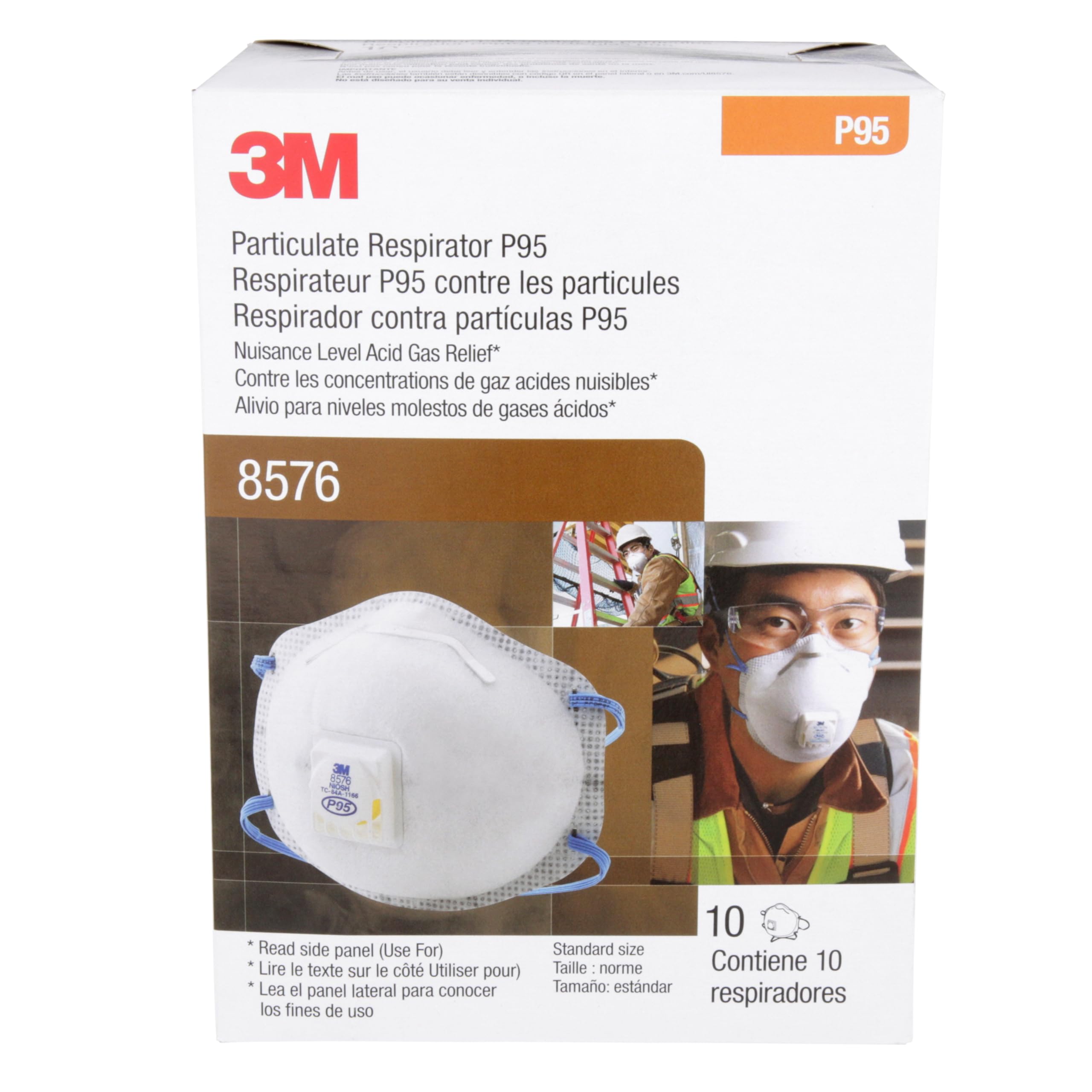 Amazon.com: 3M Particulate Disposable Respirator 8576, P95, Pack