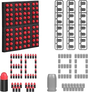 Toy Gun Foam Dart Bullets,Soft Bullet and Shell Ejection for Toy Pistol,Foam Ammunition Set 80pcs Soft Bullets + 80pcs Bullet Shells 12+