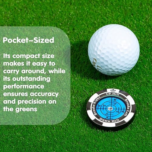 Miniatura 92 de SlopeMaster ProGreen Reader - Marcador de pelota de golf con ayuda de lectura verde de alta precisión, accesorios de golf para hombres y mujeres