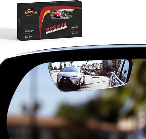 Miniatura 10 de Espejos de punto ciego "Superfan" para automóviles de Safe View Company – Vidrio convexo real para una visión amplia y clara – Cambios de carril más