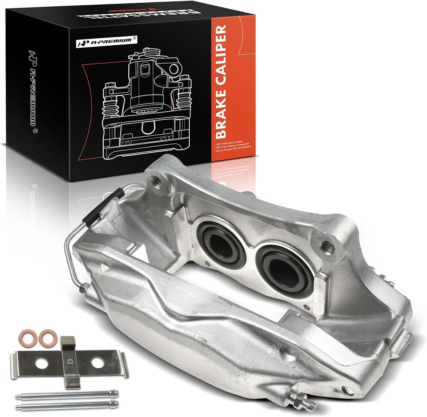 A-Premium Front Left Driver Disc Brake Caliper | Compatible with Ford Models - For Mustang Base, Boss, GT, Shelby GT, Shelby GT500, Shelby GT500KR, 2007-2014