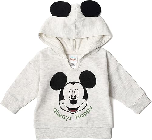 Miniatura 3 de Disney Classics Winnie the Pooh Mickey Mouse - Conjunto de 3 piezas con capucha y pantalones para bebé (recién nacido, 24 meses)