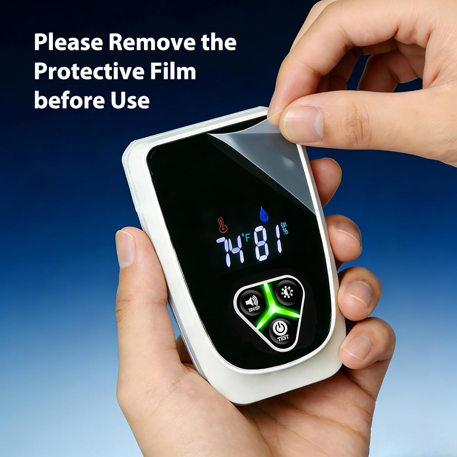 5-in-1 Carbon Monoxide Detectors Plug in, Smoke Alarm & Natural Gas Leak Detector with Temperature & Humidity Sensor, Portable CO Detector with LCD Display Sound & Light Alert for Home Travel - Image 7