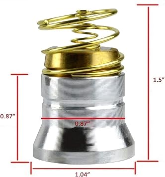 Ultra Bright Flashlight Bulb LED Replacement Bulbs Drop-in P60 Design Module for All Surefire Hugsby C2 G2 Z2 6P 9P G3 S3 D2 Ultrafire 501B 502B, 900LM 1 Mode Lamp Bulb Torch Repair Parts(2 Pack)