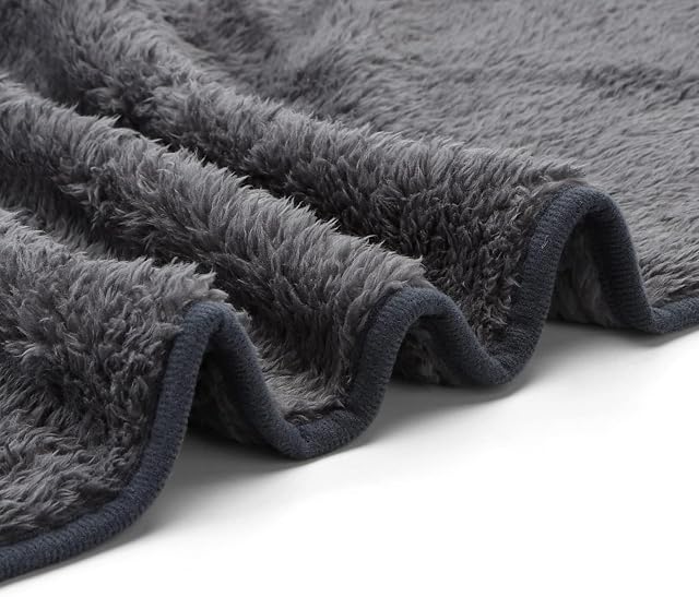 Foto 4 de 8 de Nobleza Manta Suave de Felpa para Perros Gatos y Otras Mascotas Lavable Color Gris 200 * 160cm