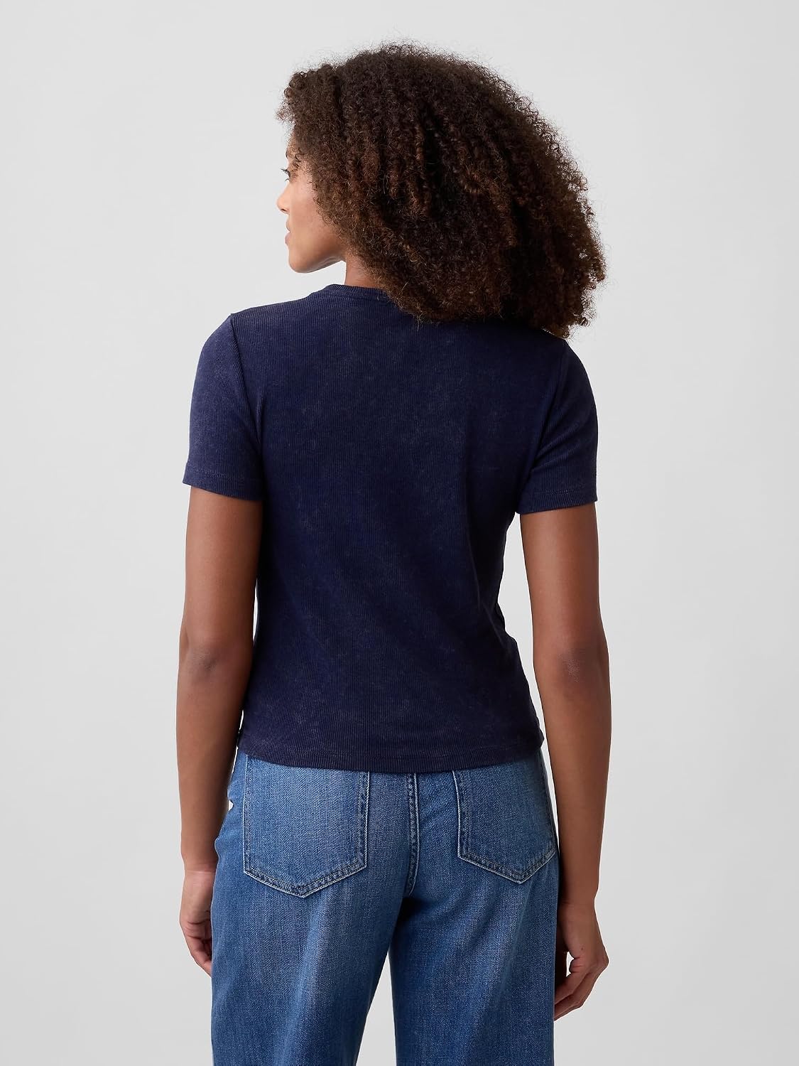 Gap Women's Ribbed Crewneck Tee T-Shirt