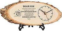 Vista 13 de BeauGift Regalos para hermano, reloj de madera de regalo para hermanos de hermanas, hombres, amigos, regalo de cumpleaños de Navidad para hermanos