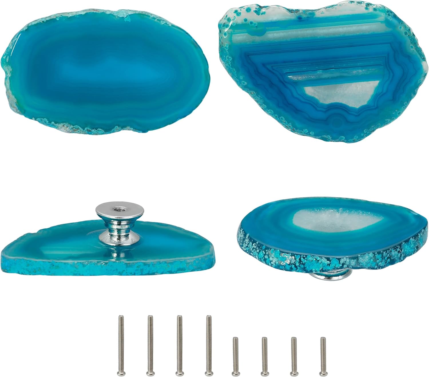 Cozy Tower Agate Knobs for and Drawers, Unique Drawer Pulls