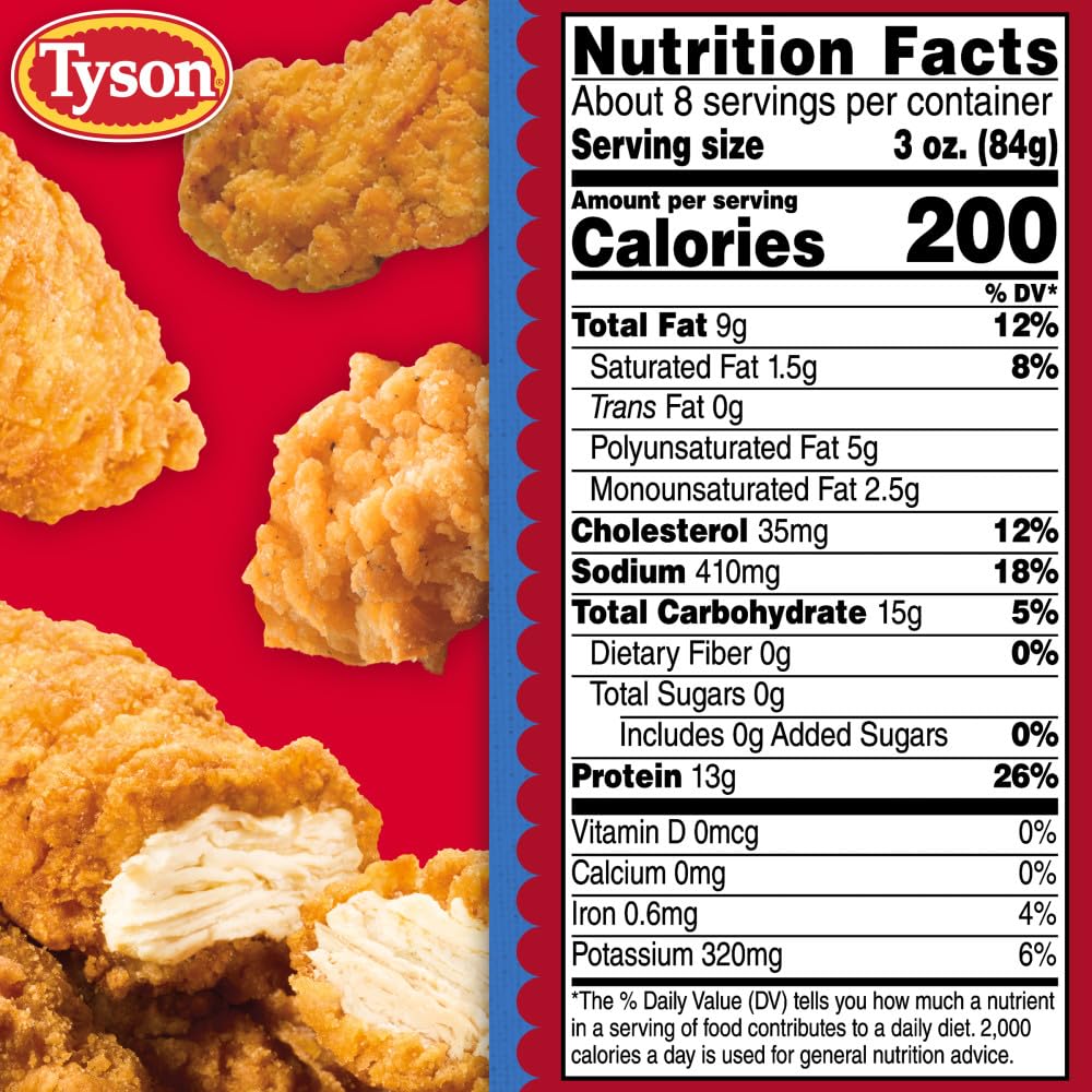 Tyson Fully Cooked Crispy Chicken Strips 25 oz Frozen — view 7