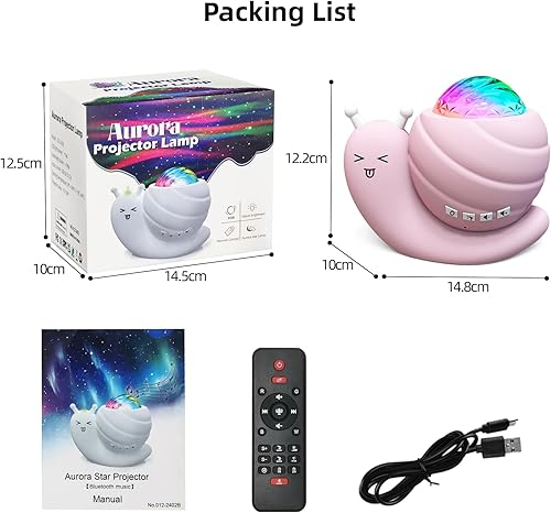 Miniatura 7 de Mycket Proyector de estrellas, luz de proyector de galaxia, lámpara de luz nocturna LED, proyector de luz nocturna con control remoto giratorio de