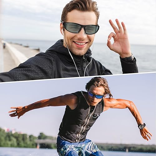 Miniatura 166 de TOODOO 4 Pairs Men Polarized Sunglasses with UV Protection Driving Glasses Sports for Sport Outdoor Activities