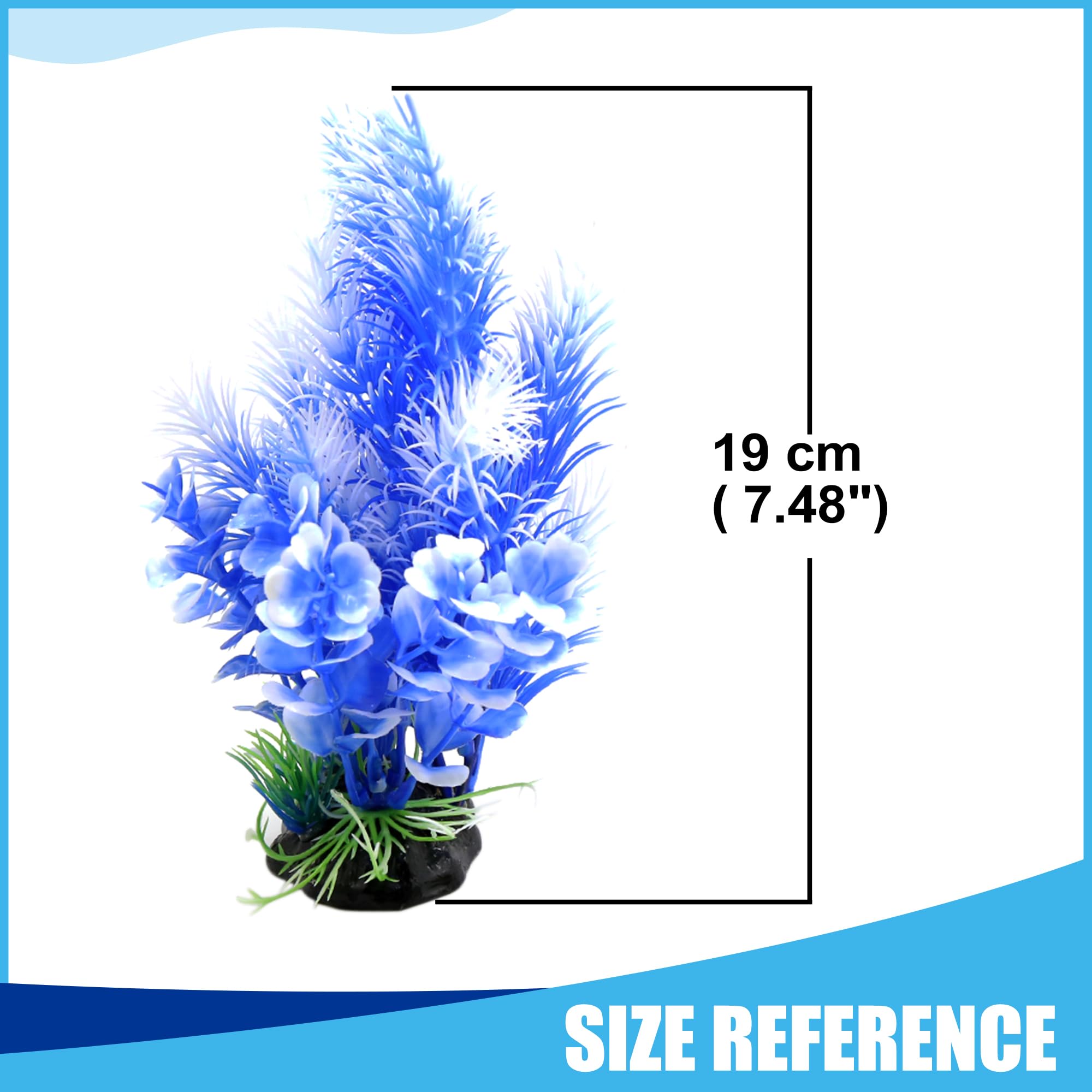 CAPASTEC Plastic Plant Ornament, Aquarium Reptiles Habitat Decor - Image 3