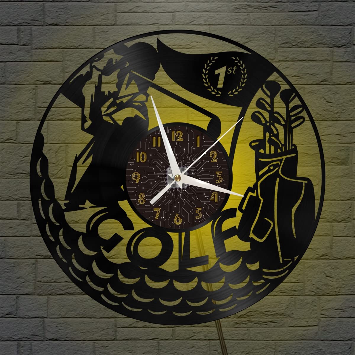 Horloge de golf murale en vinyle idée cadeau idéale pour joueur