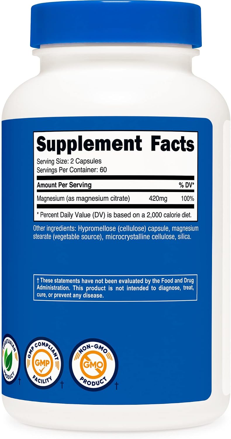 Nutricost Magnesium Citrate 420mg