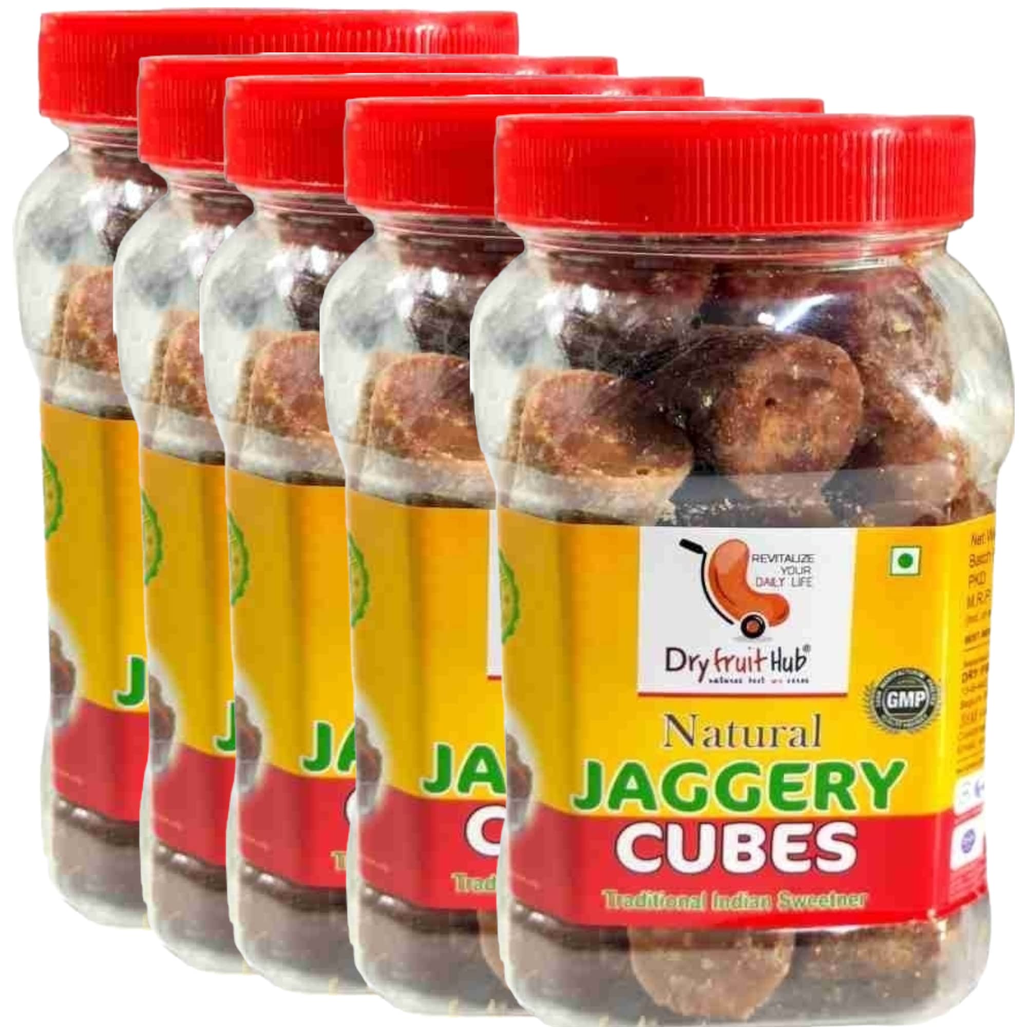 Dry Fruit Hub Jaggery Cubes 2 kg, rein, natürlich, ohne Konservierungsstoffe, Jaggery Cube, Gud Jaggery, Jaggery Organic Cubes