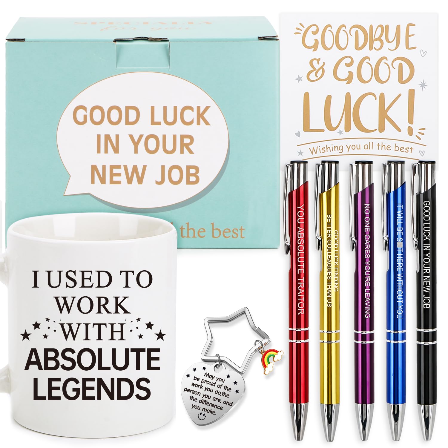 Leaving Gifts for Colleagues Women Men, Farewell Goodbye Gift for Coworker