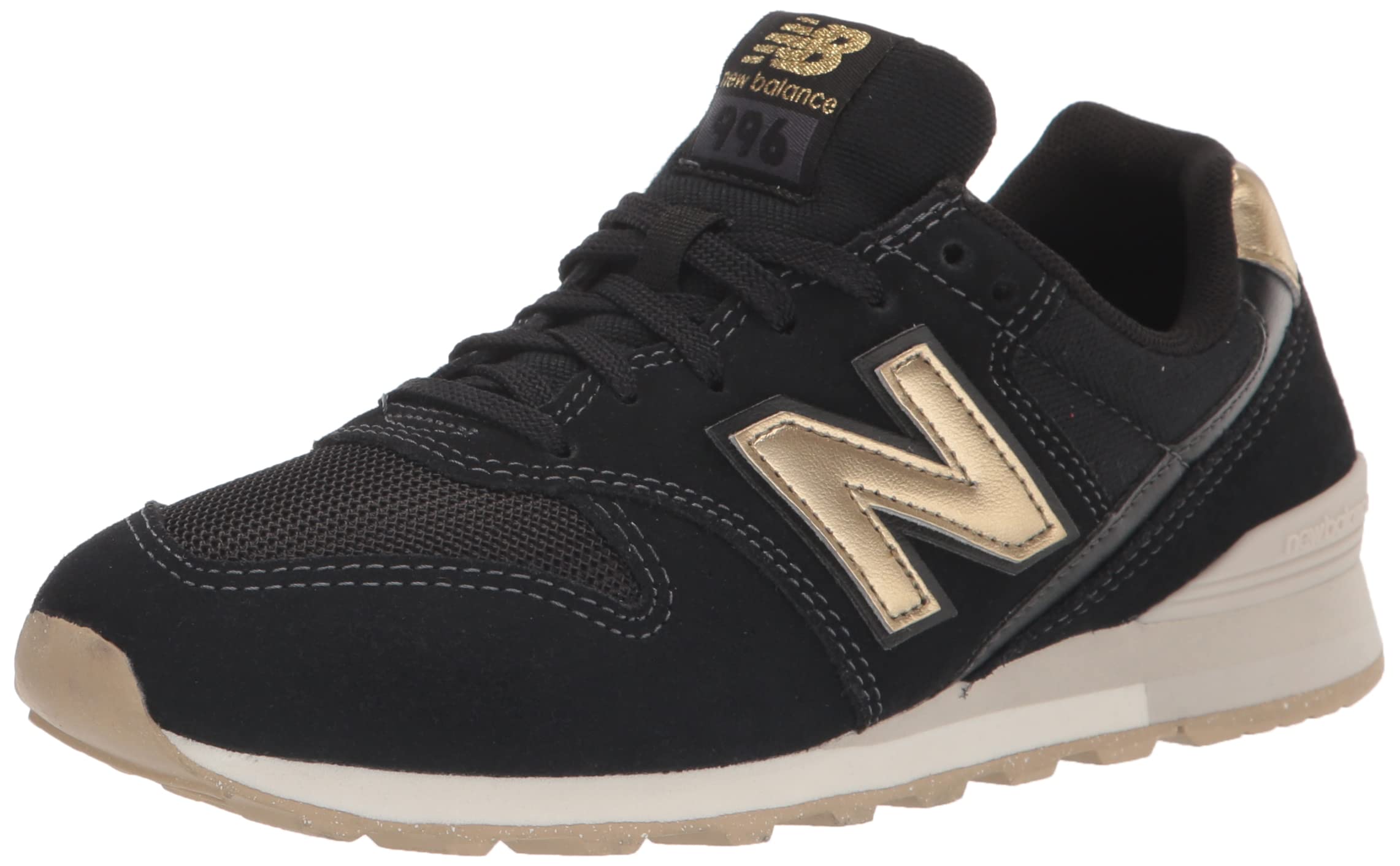 new balance black gold trainers
