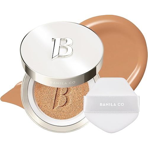 BANILA CO Covericious Ultimate Cover Cushion | Up to 100HR Long-Wear Foundation | 20 Shades for All Skin Tones | Matte & Lightweight Finish | Korean Cushion Foundation (14g / 0.49 oz), 32N OAT